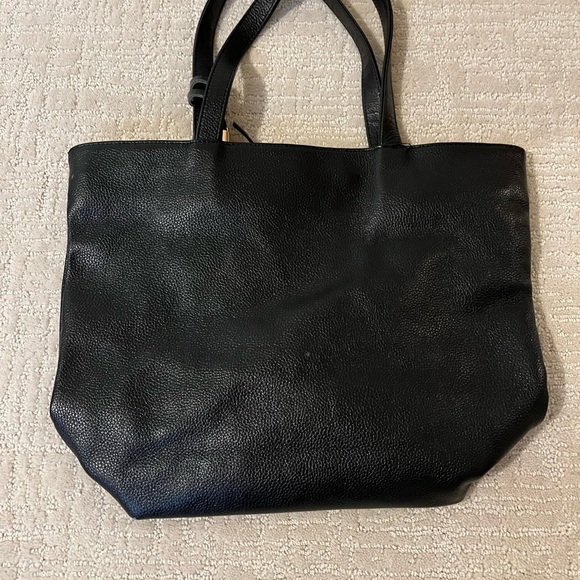 Onna Ehrlich Black pebbled Leather Tote Bag - Picture 5 of 6